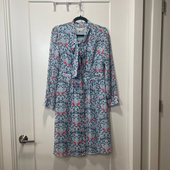 NWT Boden Sylvia Shirt Dress Size 6R with neck tie - Picture 1 of 8